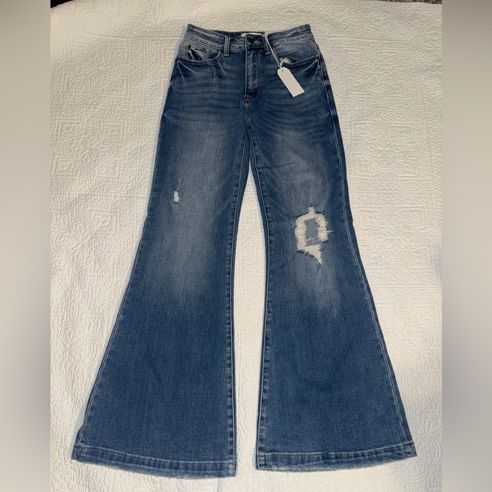 Petra 153 Blue Flare Jeans for Women